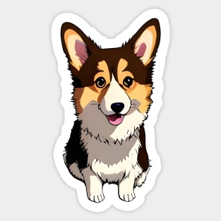 Happy Corgi Sticker